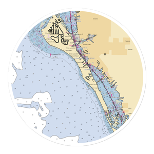 Safe Harbor Siesta Key (Sarasota, FL) NOAA Chart Sticker