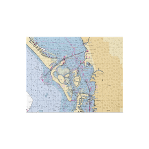 Bird Key Yacht Club (Sarasota, FL) NOAA Chart Jigsaw Puzzle