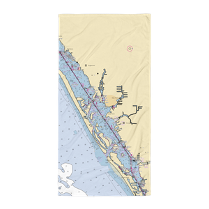 Skip's Placida Marina (Rotonda West, FL) NOAA Chart Towel