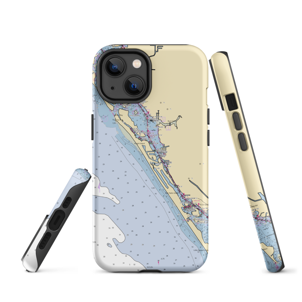 Palm Harbour Marina (Rotonda West, FL) NOAA Chart  Tough iPhone Case iPhone 14 model shown