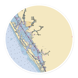 Stump Pass Marina (Rotonda West, FL) NOAA Chart Sticker