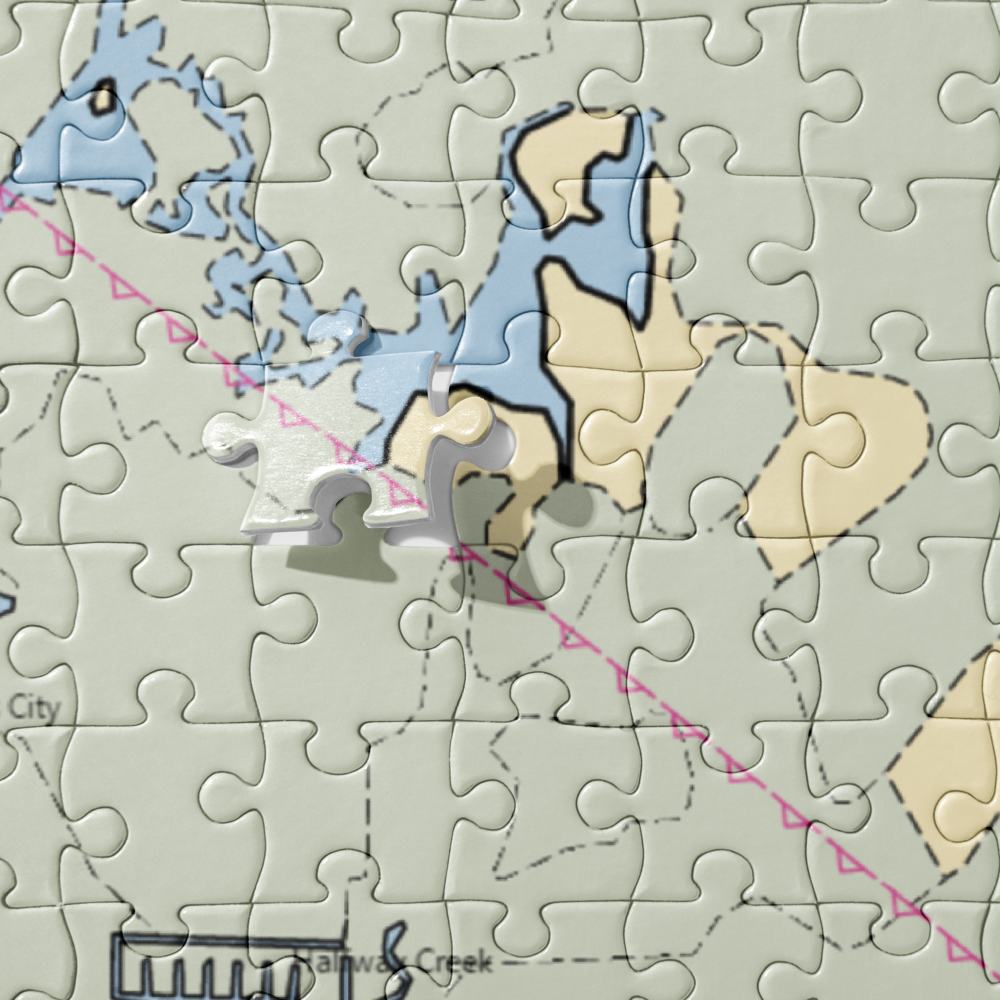 Glades Haven Marina (Naples, FL) NOAA Chart Jigsaw Puzzle 