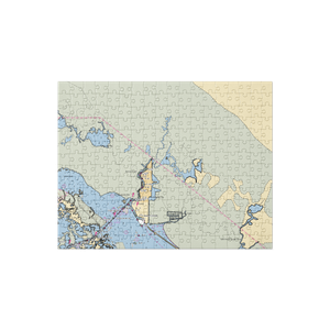 Everglades Isle Luxury Motor Coach Retreat & Marina (Everglades City, FL) NOAA Chart Jigsaw Puzzle