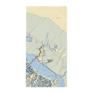 Everglades Isle Luxury Motor Coach Retreat & Marina (Everglades City, FL) NOAA Chart Towel