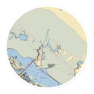 Everglades Isle Luxury Motor Coach Retreat & Marina (Everglades City, FL) NOAA Chart Sticker