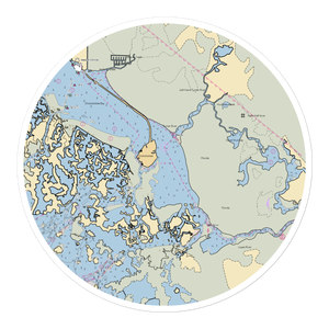 Chokoloskee Island Park and Marina (Everglades City, FL) NOAA Chart Sticker