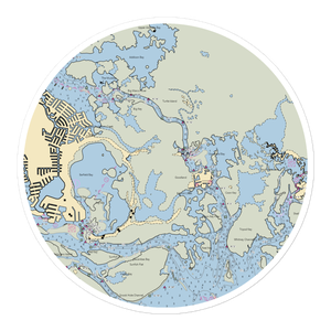 Safe Harbor Calusa Island (Marco Island, FL) NOAA Chart Sticker