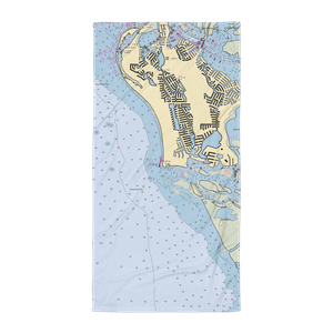 Caxambas Pass Park and Marina (Marco Island, FL) NOAA Chart Towel