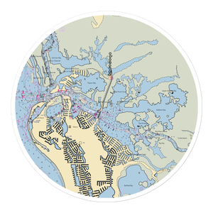 Marco Island Marina (Marco Island, FL) NOAA Chart Sticker