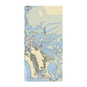 Riverside Marina at Marco Island Yacht Club (Marco Island, FL) NOAA Chart Towel