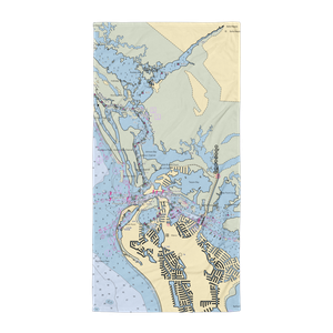 Isles of Capri Marina (Marco Island, FL) NOAA Chart Towel