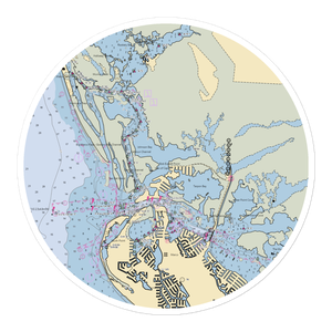 Pelican Bend Restaurant & Marina (Marco Island, FL) NOAA Chart Sticker