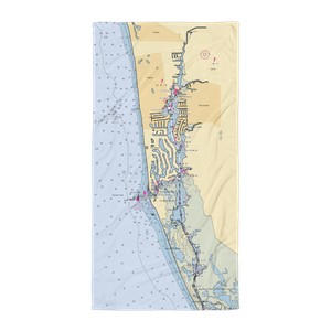 Hamilton Harbor Yacht Club (Naples, FL) NOAA Chart Towel