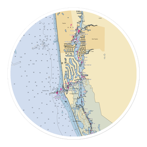 Hamilton Harbor Yacht Club (Naples, FL) NOAA Chart Sticker