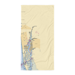 Naples Brookside Marina (Naples, FL) NOAA Chart Towel