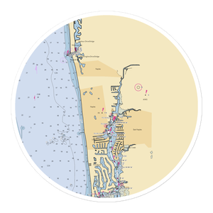 Naples Sailing and Yacht Club (Naples, FL) NOAA Chart Sticker