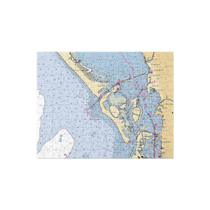 New Pass Grill & Bait Shop (Sarasota, FL) NOAA Chart Jigsaw Puzzle