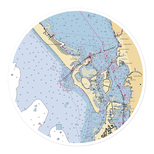 New Pass Grill & Bait Shop (Sarasota, FL) NOAA Chart Sticker