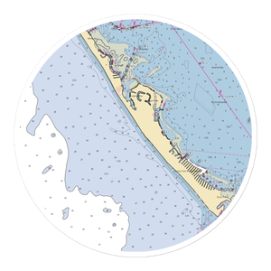 Longboat Key Club Moorings (Bradenton, FL) NOAA Chart Sticker