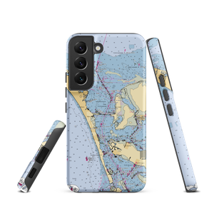 Safe Harbor Pier 77 (Holmes Beach, FL) NOAA Chart Samsung Phone Case