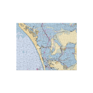 Safe Harbor Pier 77 (Holmes Beach, FL) NOAA Chart Jigsaw Puzzle