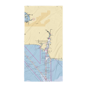 Singing River Yacht Club (Escatawpa, MS) NOAA Chart Towel