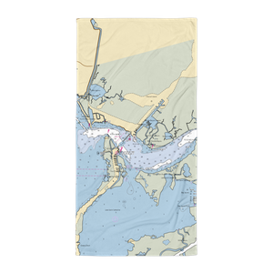 Rigolets Tackle and Marina (Slidell, LA) NOAA Chart Towel