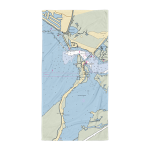 Lake Catherine Island Marina (Slidell, LA) NOAA Chart Towel