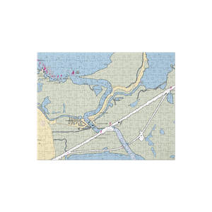 Rigolet's Marina (New Orleans, LA) NOAA Chart Jigsaw Puzzle