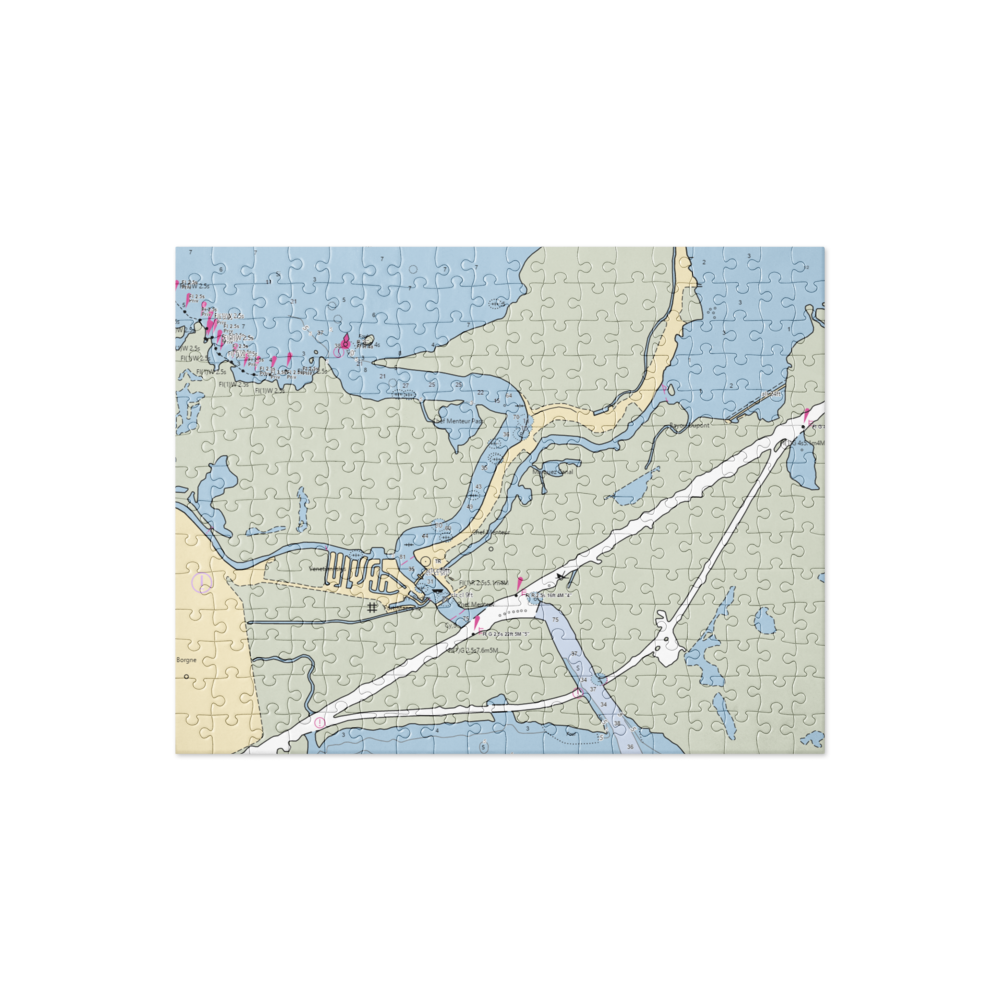Rigolet's Marina (New Orleans, LA) NOAA Chart Jigsaw Puzzle 