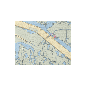 Hopedale Marina (Saint Bernard, LA) NOAA Chart Jigsaw Puzzle