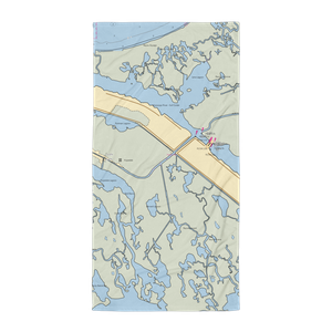 Hopedale Marina (Saint Bernard, LA) NOAA Chart Towel