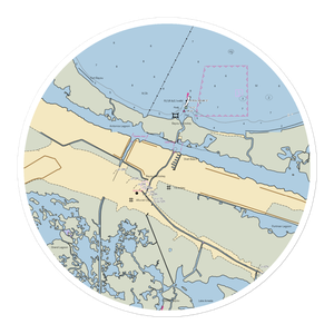 Frank Campo's Marina (Saint Bernard, LA) NOAA Chart Sticker