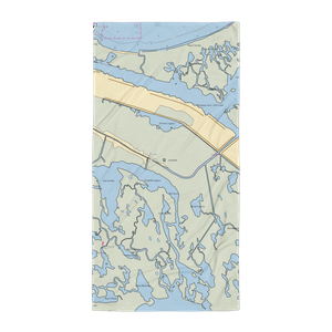 Pips Boat Launch (Saint Bernard, LA) NOAA Chart Towel