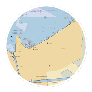 South Shore Harbor Marina (New Orleans, LA) NOAA Chart Sticker