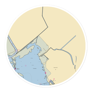 Bass Haven Marina (Harsens Island, MI) NOAA Chart Sticker