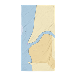 Maitland Inlet Marina (Port Sanilac, MI) NOAA Chart Towel