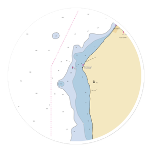 Point Clark Dock (Forestville, MI) NOAA Chart Sticker