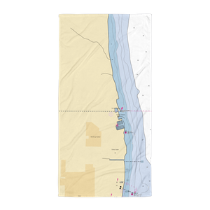 Prairie Harbor Yacht Club (Winthrop Harbor, IL) NOAA Chart Towel