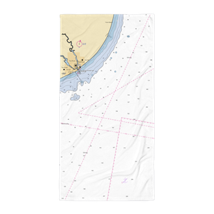 Manitowoc Marina (Manitowoc, WI) NOAA Chart Towel