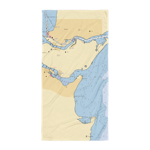 Neenah Nodaway Yacht Club (Appleton, WI) NOAA Chart Towel