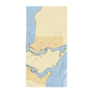 Menasha Marina (Appleton, WI) NOAA Chart Towel