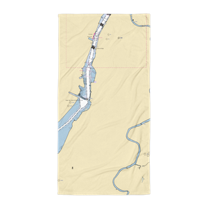 Allouez Yacht Harbor Inc (Green Bay, WI) NOAA Chart Towel