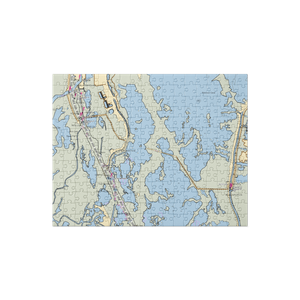 Boudreaux's Marina (Dulac, LA) NOAA Chart Jigsaw Puzzle