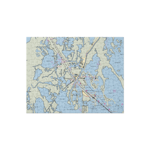 Point Cocodrie Inn (Dulac, LA) NOAA Chart Jigsaw Puzzle