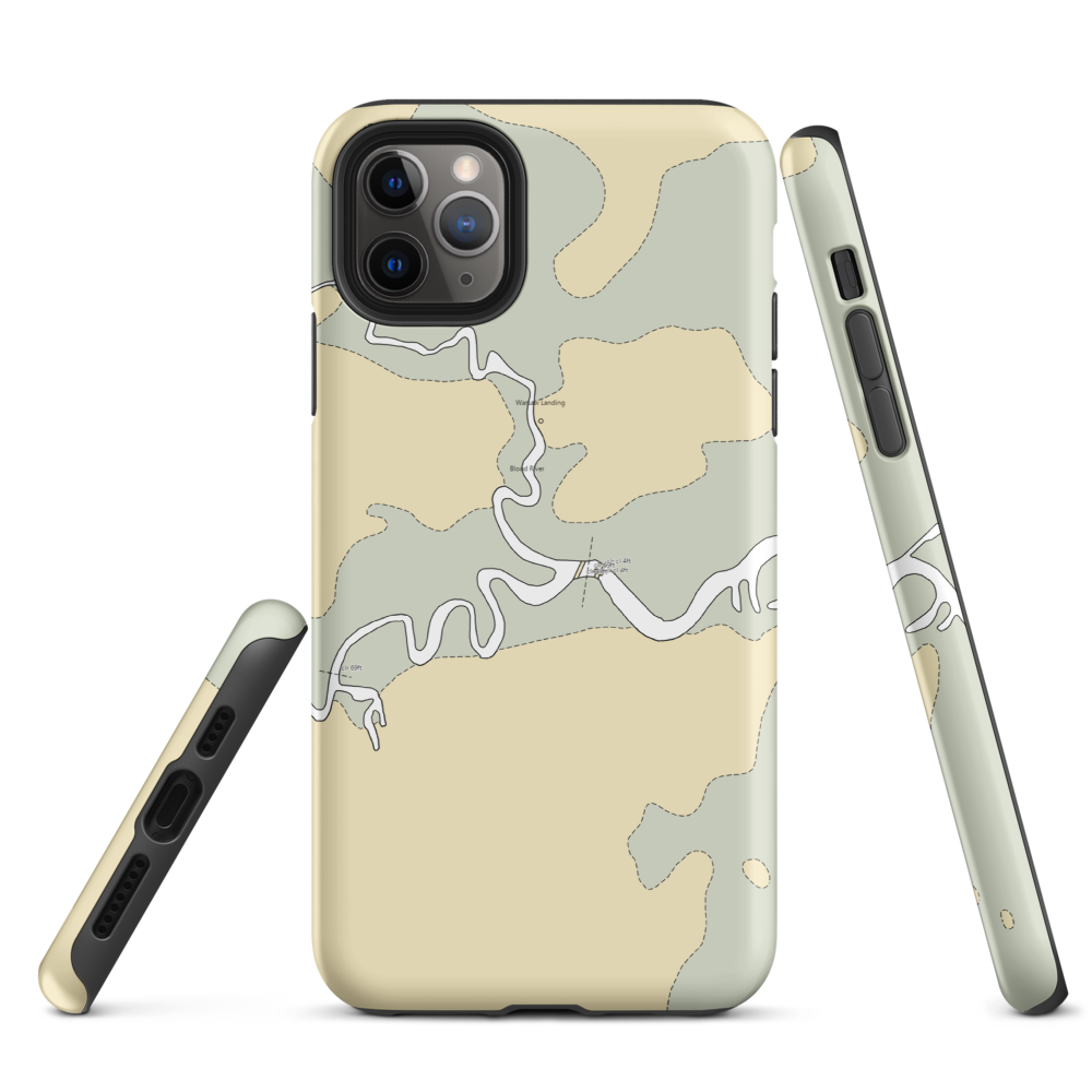 Tickfaw Marina (Springfield, LA) NOAA Chart  Tough iPhone Case iPhone 11 Pro Max model shown