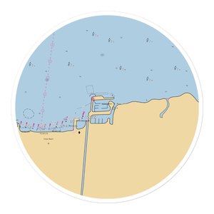 New Orleans Municipal Yacht Harbor (New Orleans, LA) NOAA Chart Sticker