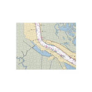 Myrtle Grove Marina (Davant, LA) NOAA Chart Jigsaw Puzzle