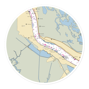 Myrtle Grove Marina (Davant, LA) NOAA Chart Sticker