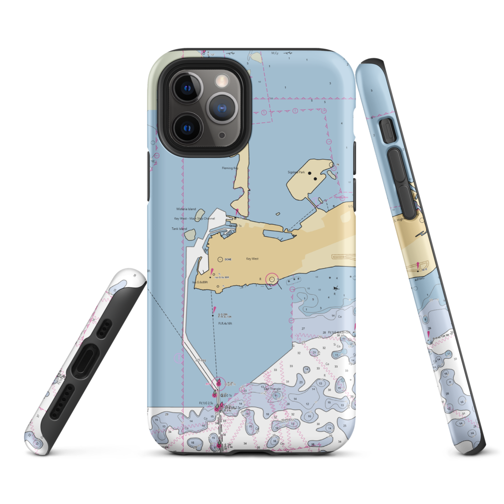 Casa Marina Key West (Sugarloaf Shores, FL) NOAA Chart  Tough iPhone Case iPhone 11 Pro model shown
